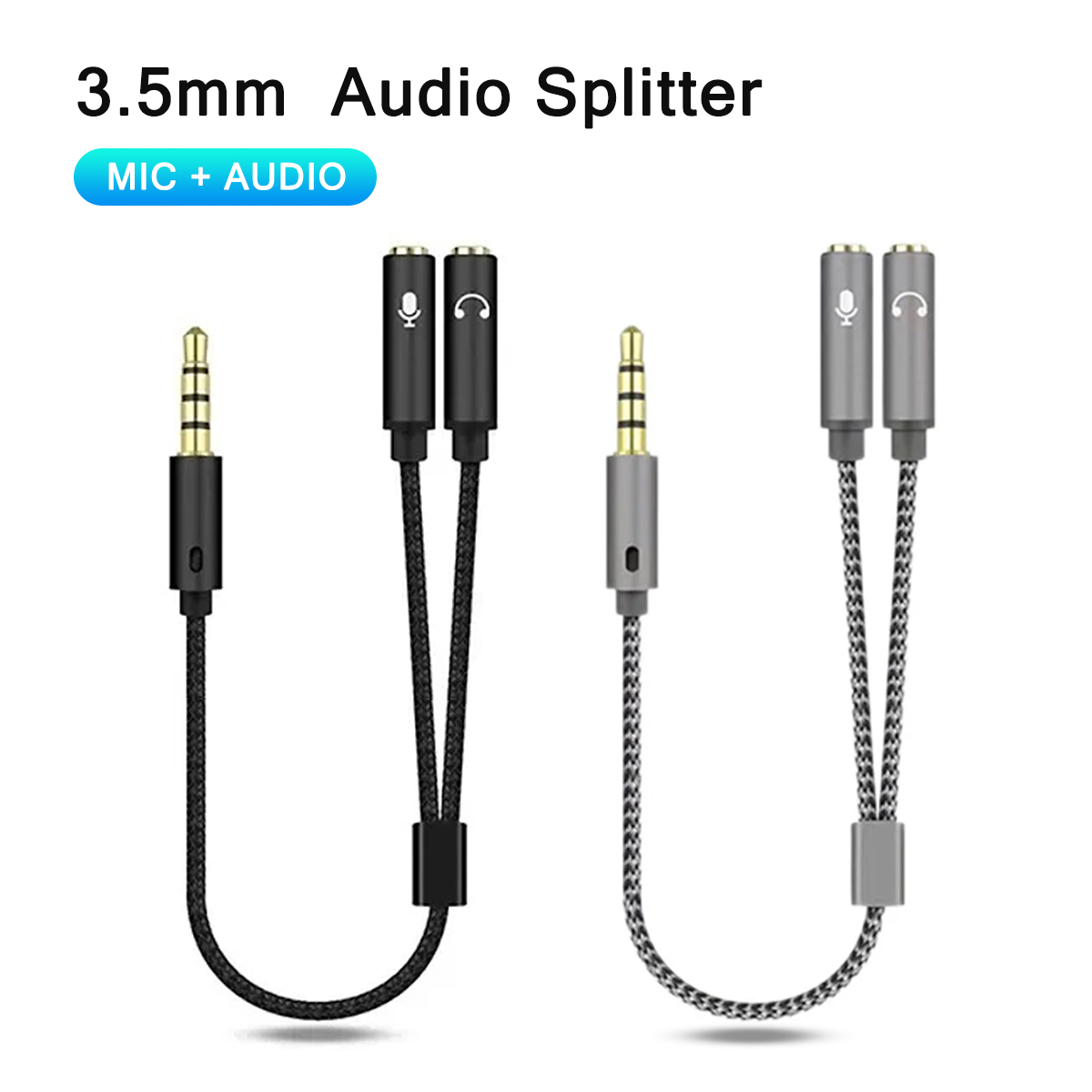 Esports Gaming Splitter - Kulaklık Ayırıcı 3.5mm Ses + Mikrofon