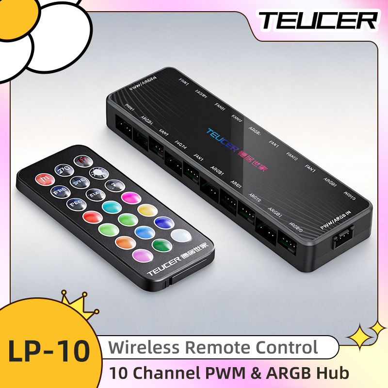 Esports Gaming Splitter - LP-10 ARGB PWM Fan Hub'ı Uzaktan