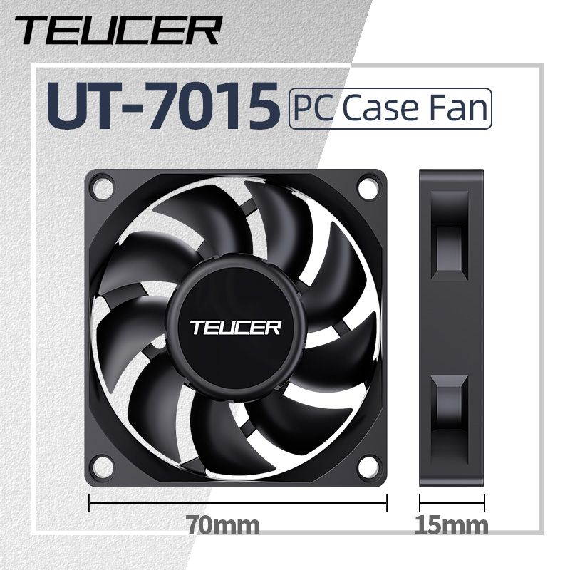 Esports Gaming Fan - Teucer UT-7015 7cm Şasi Soğutma Fanı