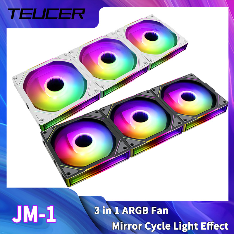 Esports Gaming Fan - TEUCER JM-1 bilgisayar kasası Fanı ARGB