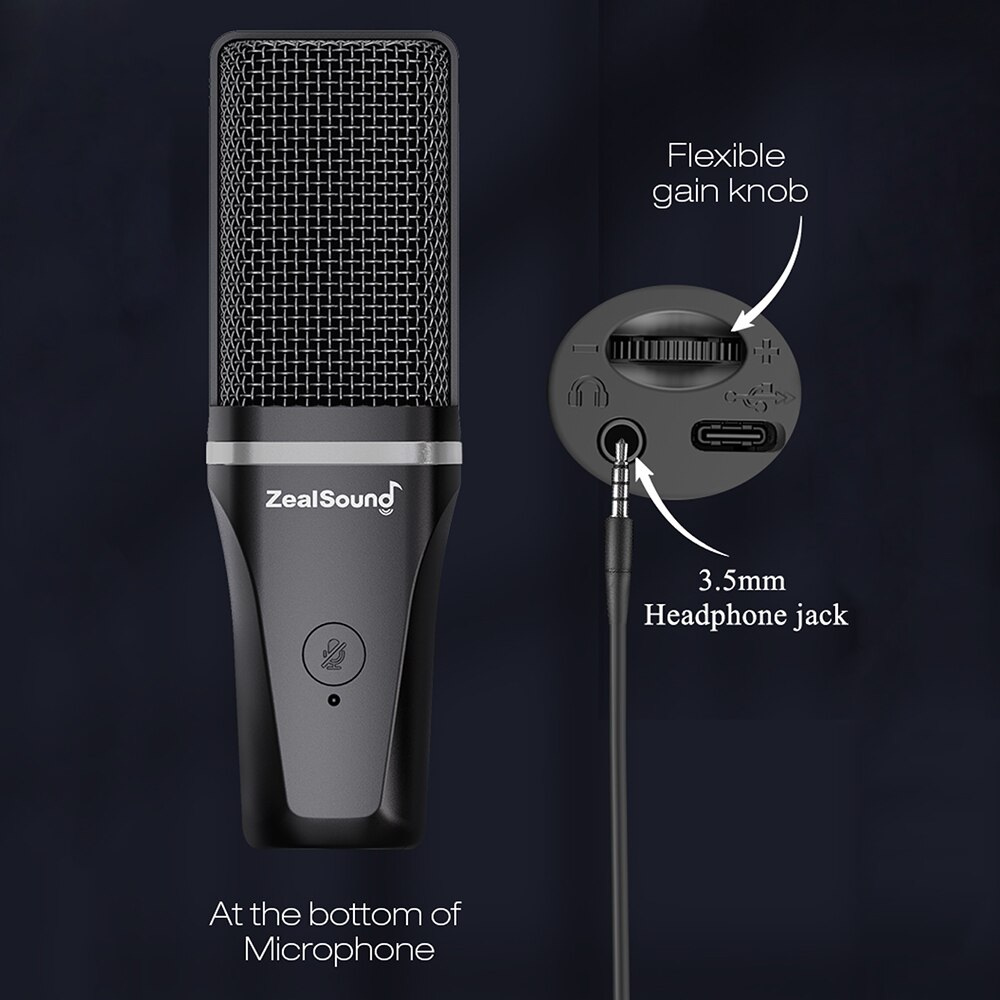 Zealsound RGB kayıt mikrofon i - Streaming Mic Condenser incelemesi ve fiyatı
