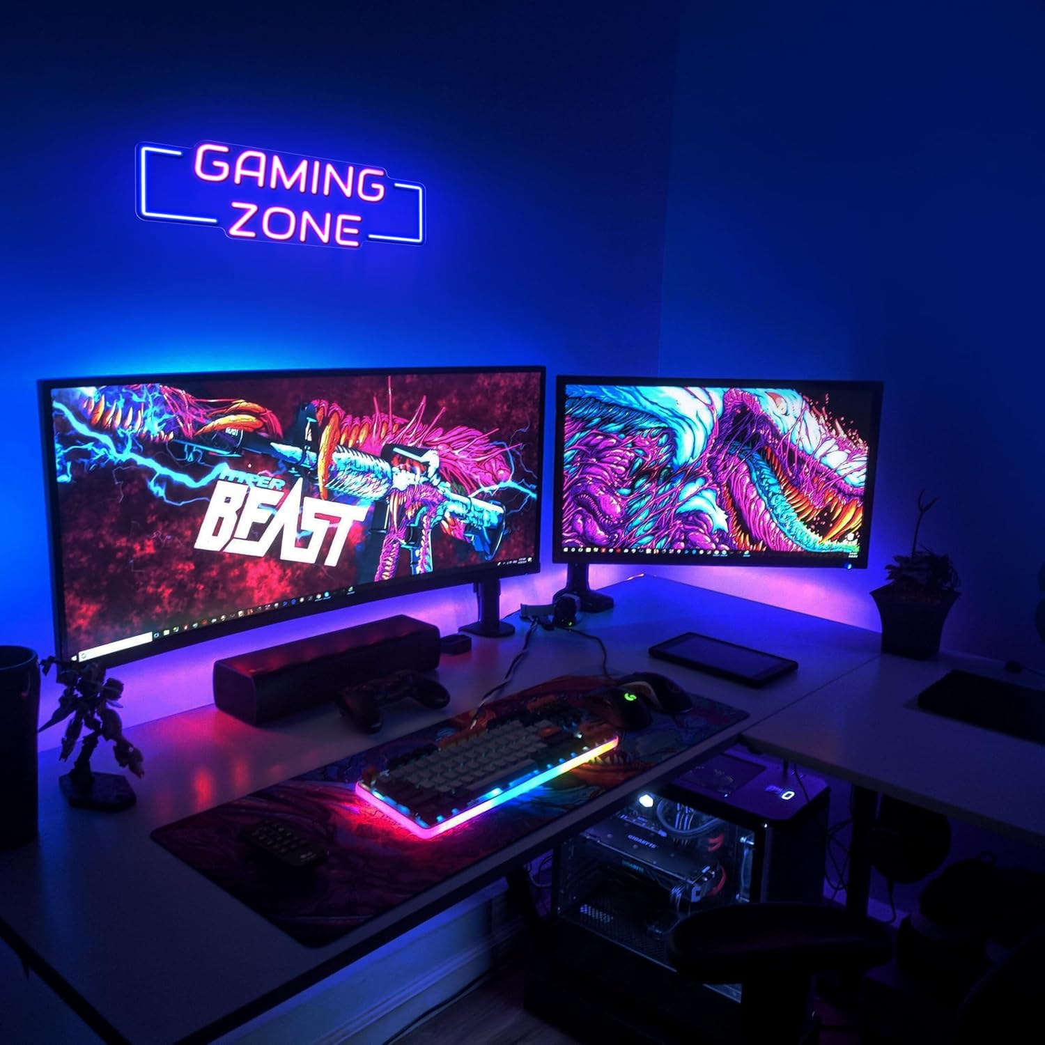 Oyun Alanı Neon Tabelası USB L - Esports Gaming Zone incelemesi ve fiyatı