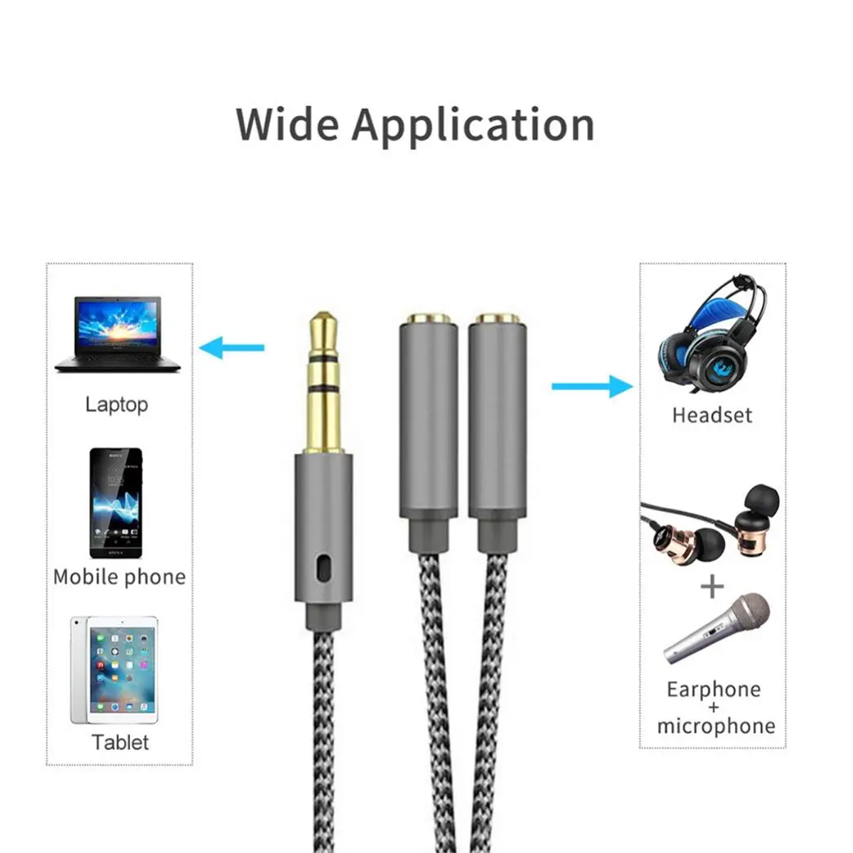 Kulaklık Ayırıcı 3.5mm Ses + M - Esports Gaming Splitter incelemesi ve fiyatı